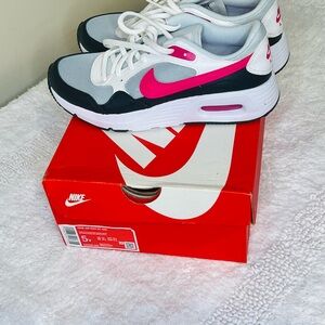 Nike Air Max SC (GS) | White / Gray / Black / Pink | Size 5Y